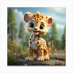 Cheetah Cub 4 Canvas Print