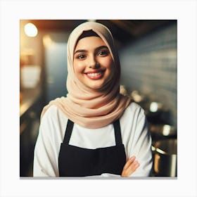 Muslim Chef Stock Photos And Royalty-Free Images Canvas Print