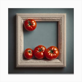 Tomatoes In A Frame Canvas Print
