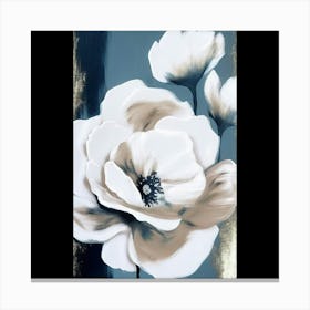 White Flowers 6 Canvas Print