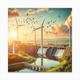 Renewable Energy Sources Canvas Print