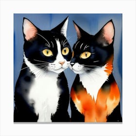 Two Cats Canvas Print