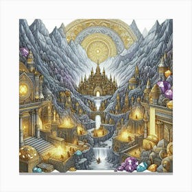 Elven City Canvas Print