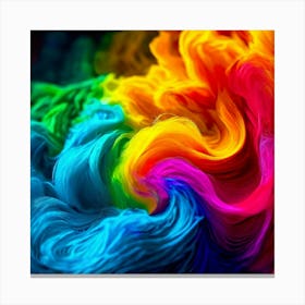 Color Brightness Vibrant Electric Power Gradient Vivid Intense Dynamic Radiant Glowing En (1) Canvas Print