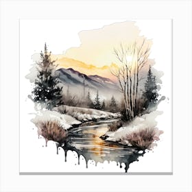 Watercolor Painting 1 Canvas Print