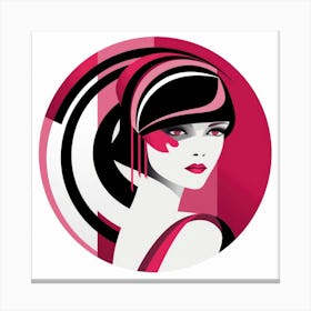 Deco Woman Canvas Print