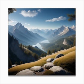 Mountain Landscape 8 Canvas Print