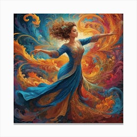 Fire Dancer 1 Canvas Print