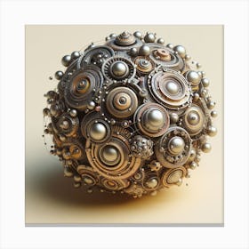 Gears Ball Canvas Print