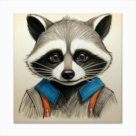 Raccoon 17 Canvas Print