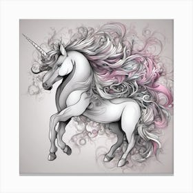 Pretty Unicorn Canvas Print