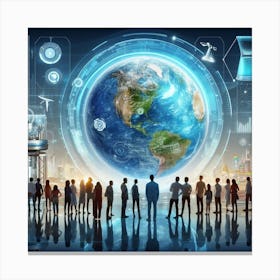 Futuristic World 4 Canvas Print