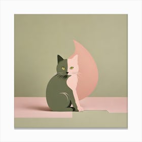 Cat Portrait Canvas Print