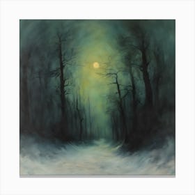 Moonlight Path Canvas Print