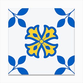 Flower Tile Canvas Print