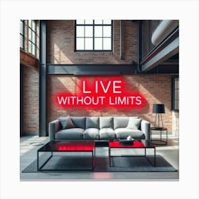 Live Without Limits Canvas Print