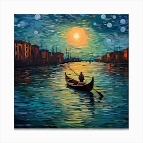 Venice Starry Night Canvas Print