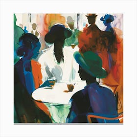 'People At A Table' 1 Canvas Print