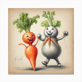 Carrots And Carrots 5 Canvas Print