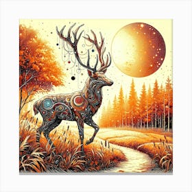 Wild Animal Illustration 181 Canvas Print