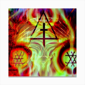 Abstract Photo Of Lilith, Lucifer And Hecate 2 Canvas Print