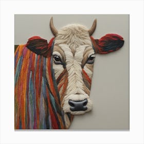 Cow Head Canvas Print