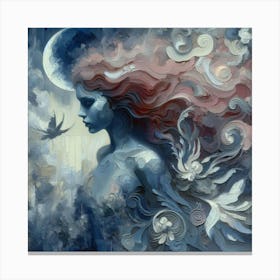 Dreaming Of The Moon Canvas Print