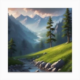 Mountain Landscape 6 Canvas Print