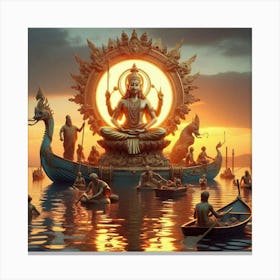 Hindu God Canvas Print