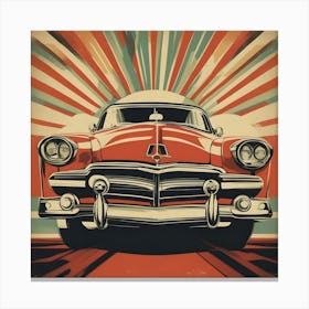 Retro Vintage Car 4 Canvas Print