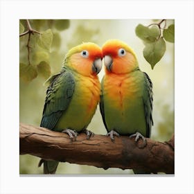 Lovebirds Canvas Print