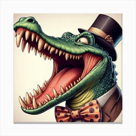 Happy Croc Canvas Print