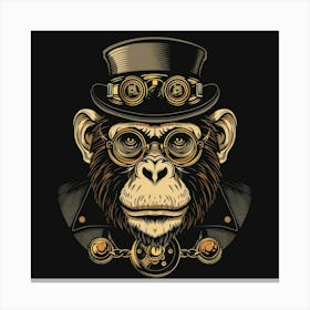 Steampunk Monkey 19 Canvas Print