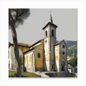 Kirche In Cassone, Gustav Klimt 1 Canvas Print
