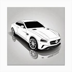 Mercedes Sls Canvas Print