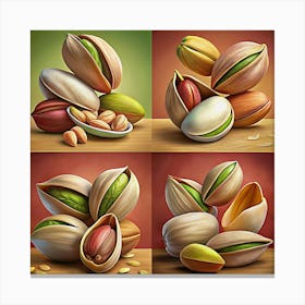 Pistachios In Shells Canvas Print