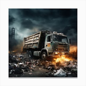 circulation of garbage Canvas Print