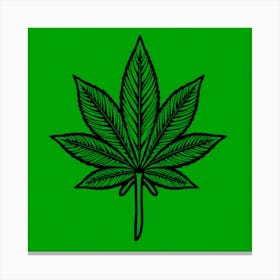 Marijuana Leaf 3 Canvas Print