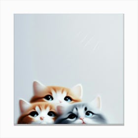 Three Kittens Canvas Print