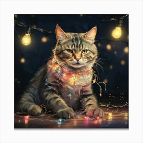 Christmas Cat 4 Canvas Print