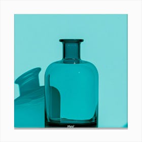 Blue Glass Bottle Canvas Print