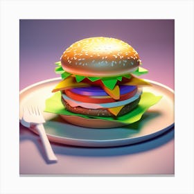 Burger 30 Canvas Print