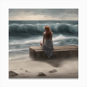 "Nostalgia of the waves" Canvas Print