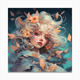 Autumn Girl Canvas Print