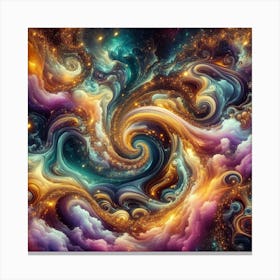 Abstract Fractal Painting Canvas Print