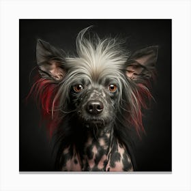 Chinese Crested Dog Canvas Print