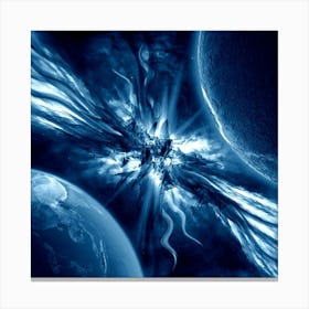 Space - Space Stock Videos & Royalty-Free Footage Canvas Print