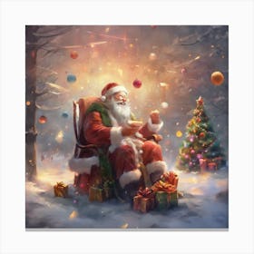 Christmas Santa Canvas Print