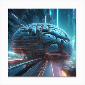 Futuristic Brain 29 Canvas Print