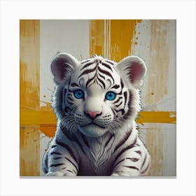 White Tiger 12 Canvas Print